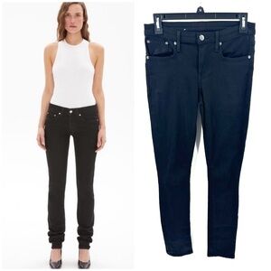 Helmut Lang Jeans Womens 26 Stretch Denim Slim Leg Capsule Quiet Luxury Scrunch